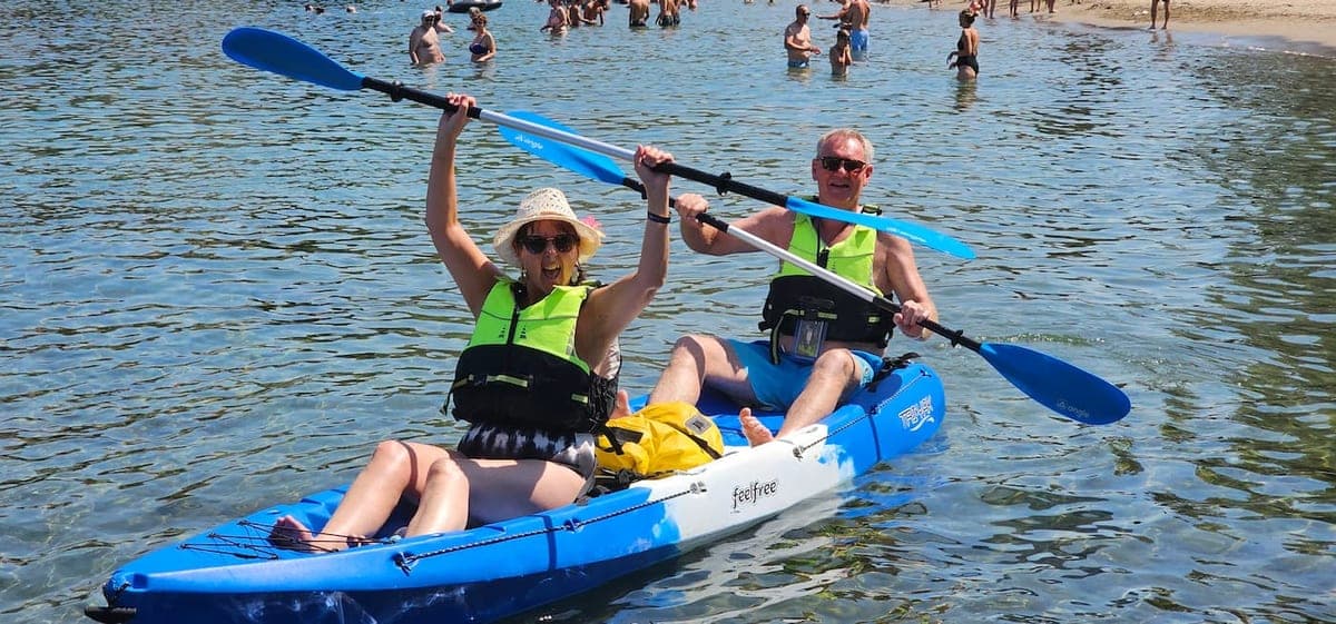 Kayaking sea