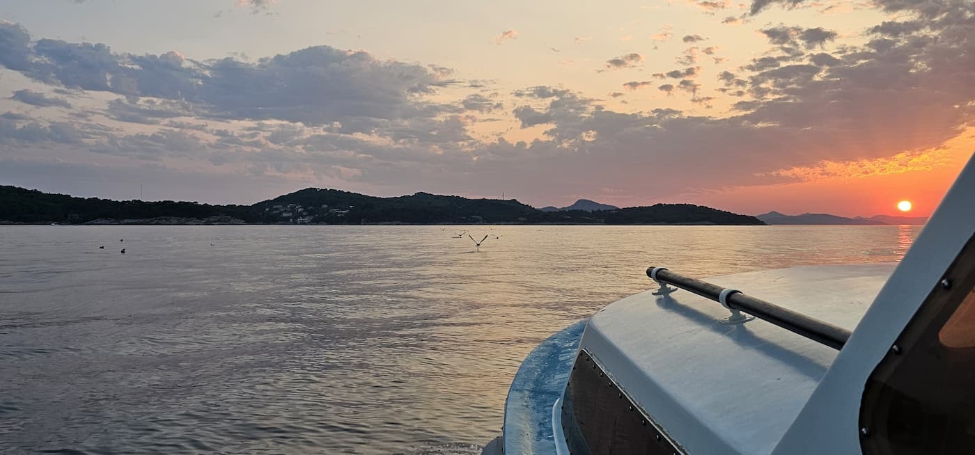 Sunset cruise Adriatic